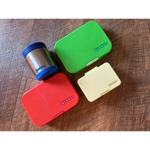 Yumbox Bento Lunch Box Set of 3 with matching Stainless Thermos